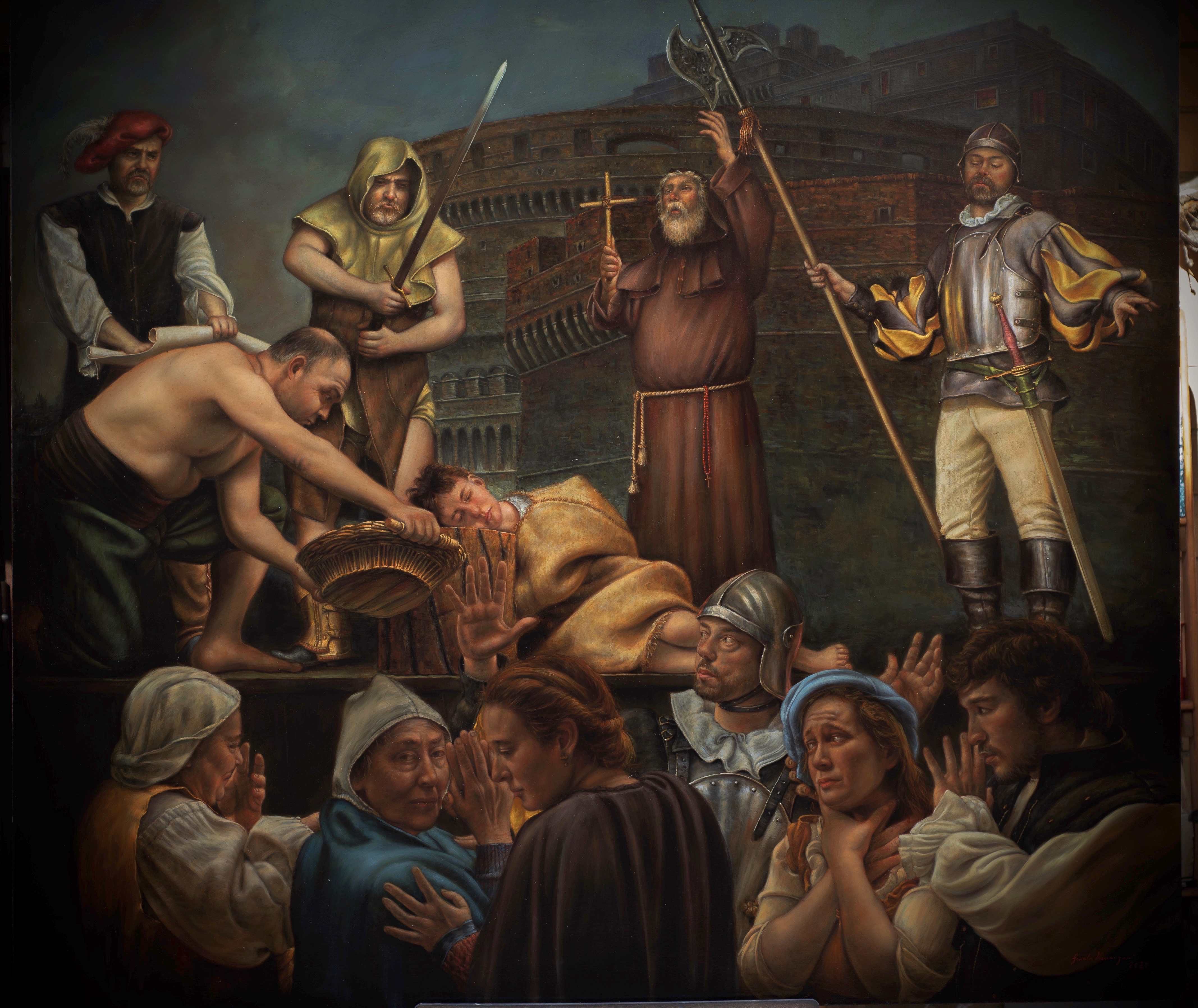 Caravaggio assiste alla decapitazione di Beatrice Cenci